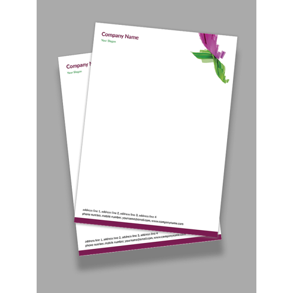 Abstract Letterhead Design Abstract Letterhead Design