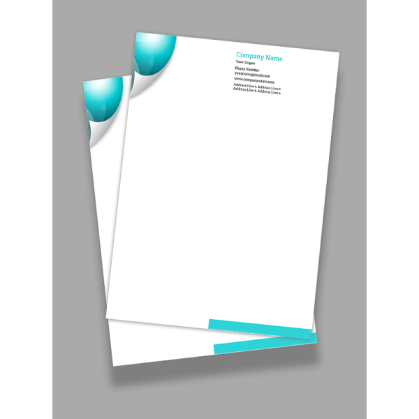 Book Shop Letterhead Design Book Shop Letterhead Design