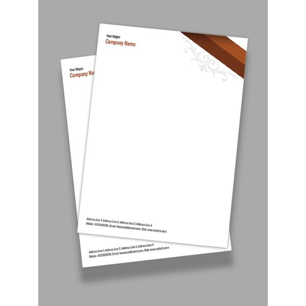 Abstract Letterhead Design Abstract Letterhead Design