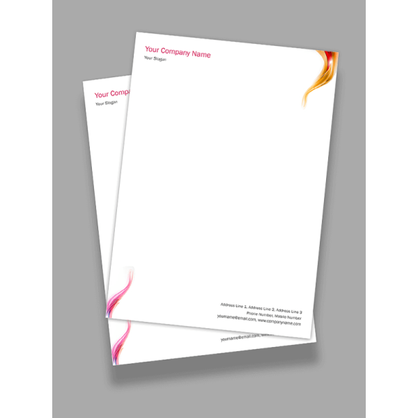 Abstract Letterhead Design Abstract Letterhead Design