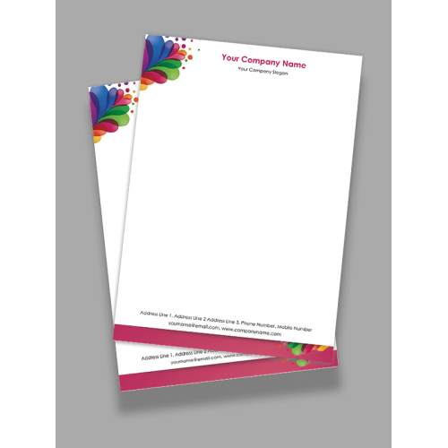 Paint Shop Letterhead Design