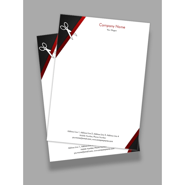 Tailor Shop Letterhead Design Tailor Shop Letterhead Design