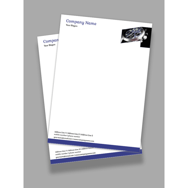 Watch Shop Letterhead Design Watch Shop Letterhead Design