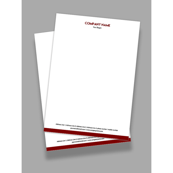 Professional Letterhead Design Professional Letterhead Design