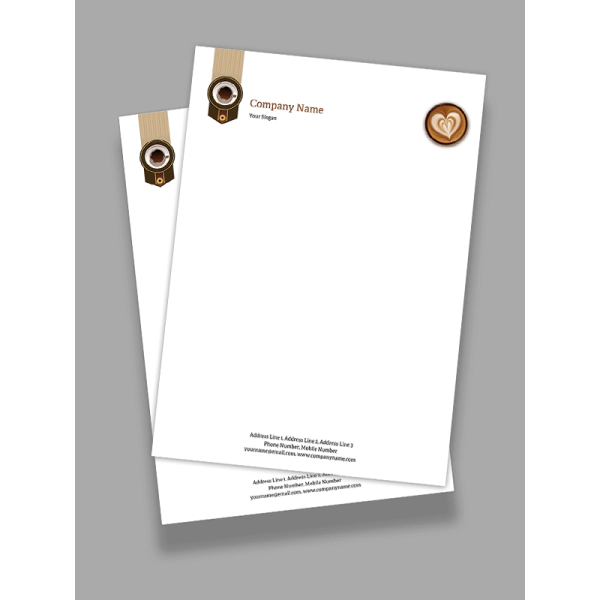 Coffee Shop Letterhead Coffee Shop Letterhead