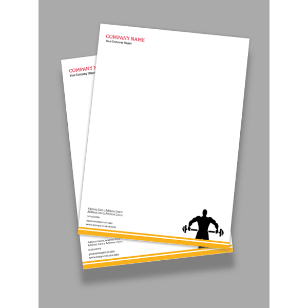 Gym Letterhead Gym Letterhead