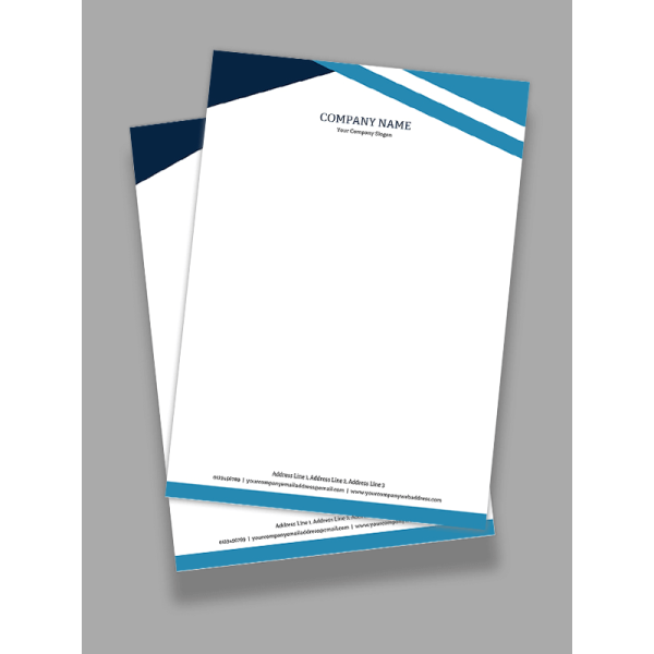 Blue Letterhead Blue Letterhead