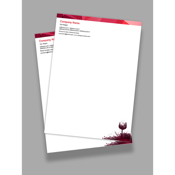 Bar & Restaurant Letterhead Bar & Restaurant Letterhead