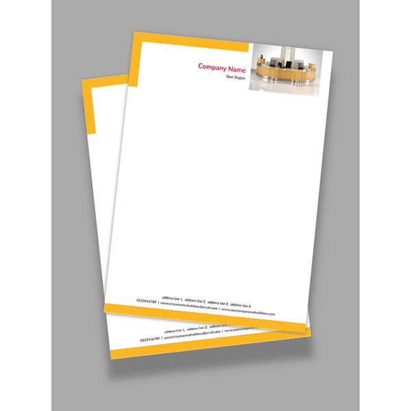 Yellow Letterhead Yellow Letterhead