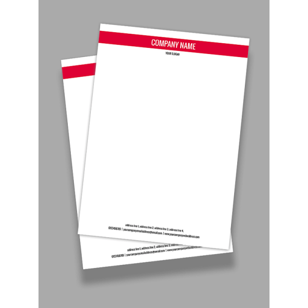 Red And White Letterhead Red And White Letterhead