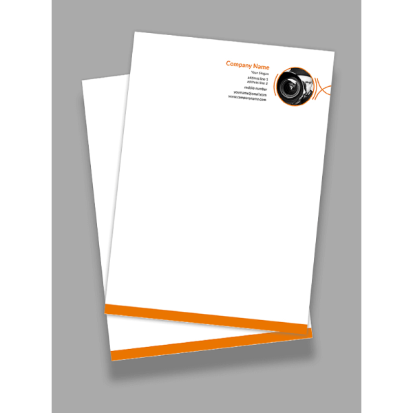 Orange Letterhead Orange Letterhead