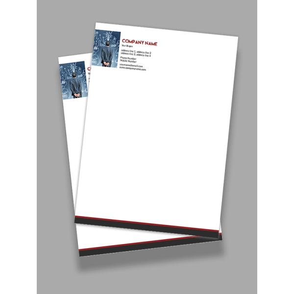 Red And Grey Letterhead Red And Grey Letterhead