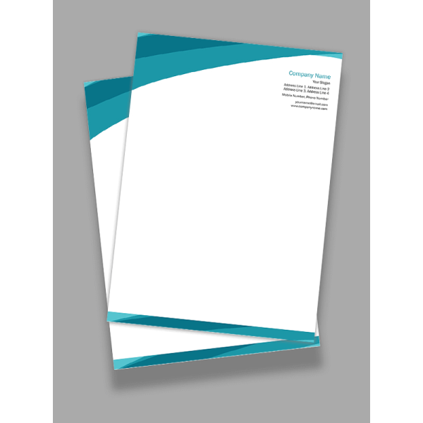 Aqua Letterhead Aqua Letterhead