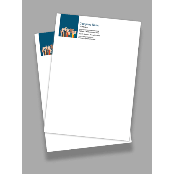 Blue and White Letterhead Blue and White Letterhead