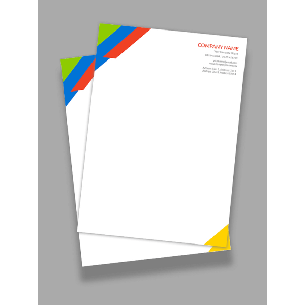 Colorful Letterhead Colorful Letterhead