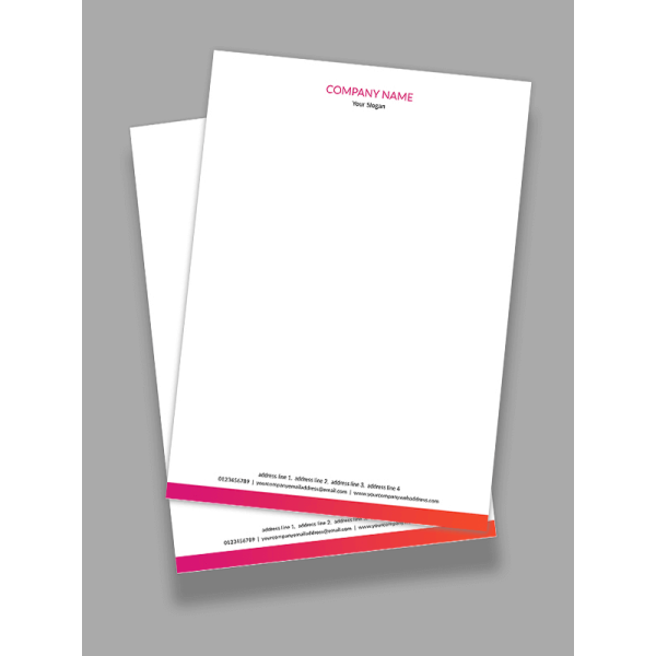 Premium Pink Letterhead Premium Pink Letterhead