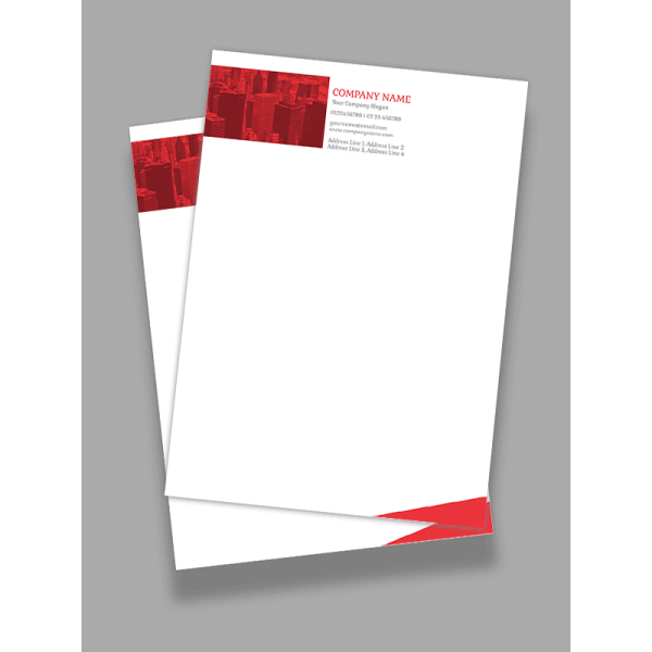 Red And White Letterhead Red And White Letterhead