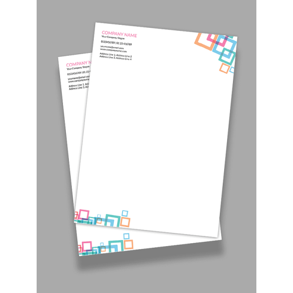 Colorful Pattern Letterhead Colorful Pattern Letterhead