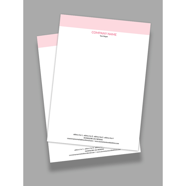 Light Pink Letterhead Light Pink Letterhead