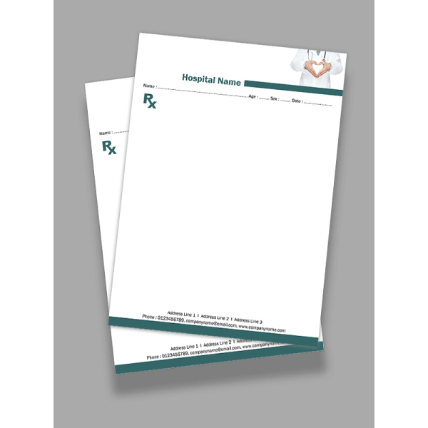 Cardiologist Prescription Pad Design Cardiologist Prescription Pad Design