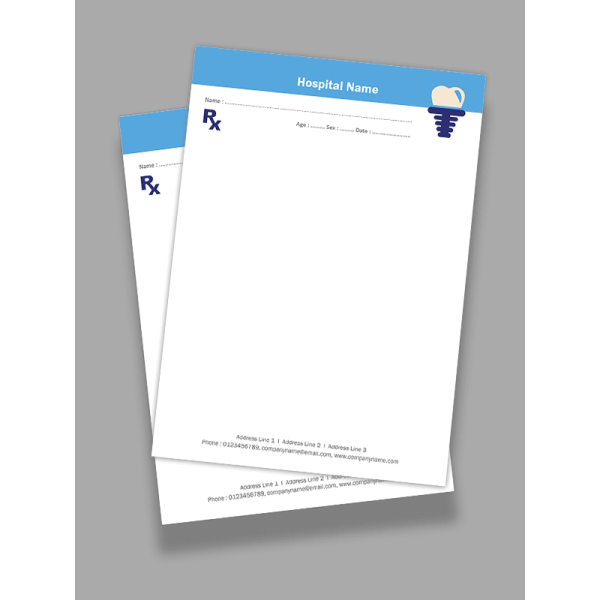 Dentist Prescription Pad Design Dentist Prescription Pad Design