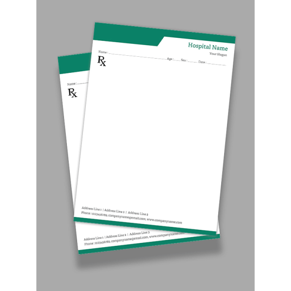 Physiotherapy Prescription Pad Design Physiotherapy Prescription Pad Design