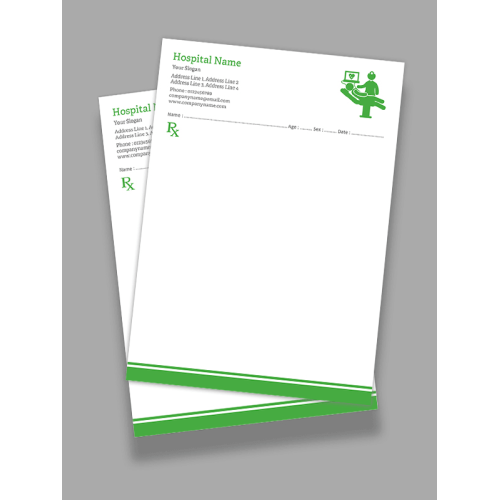 Nutritionist Prescription Pad Design