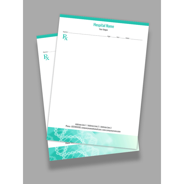 Premium Prescription Pad Design Premium Prescription Pad Design