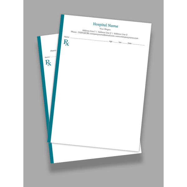 Premium Prescription Pad Design Premium Prescription Pad Design