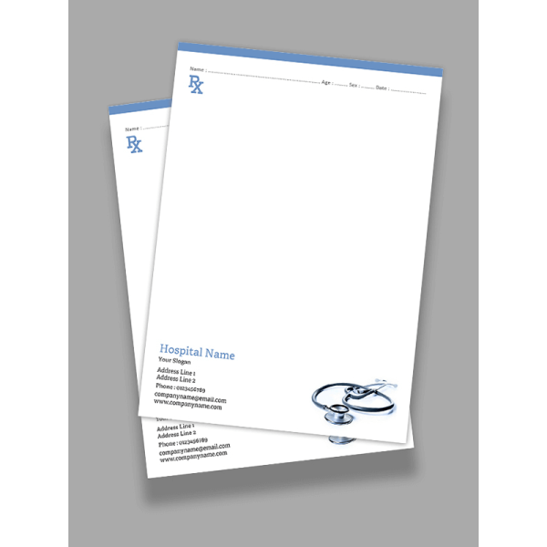 Rx pad Prescription Pad Design Rx pad Prescription Pad Design