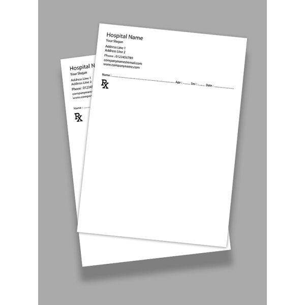 Simple Prescription Pad Design Simple Prescription Pad Design