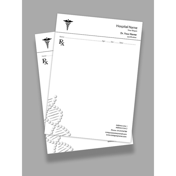 neurologist Black & White Prescription Pad Design neurologist Black & White Prescription Pad Design