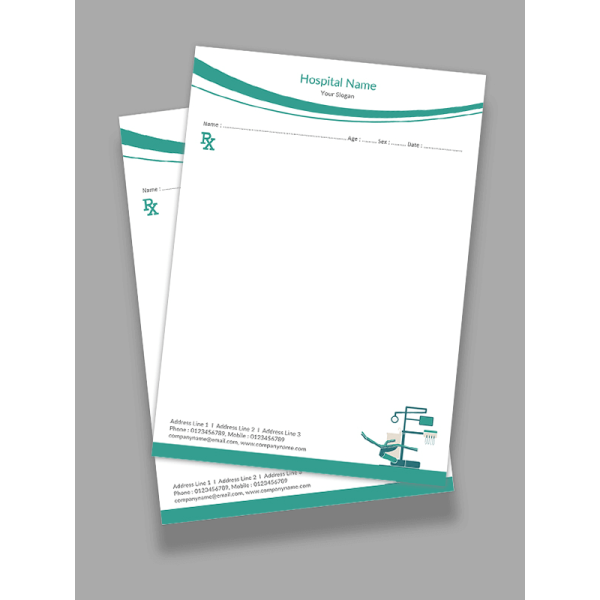 Creative Prescription Pad Design Creative Prescription Pad Design