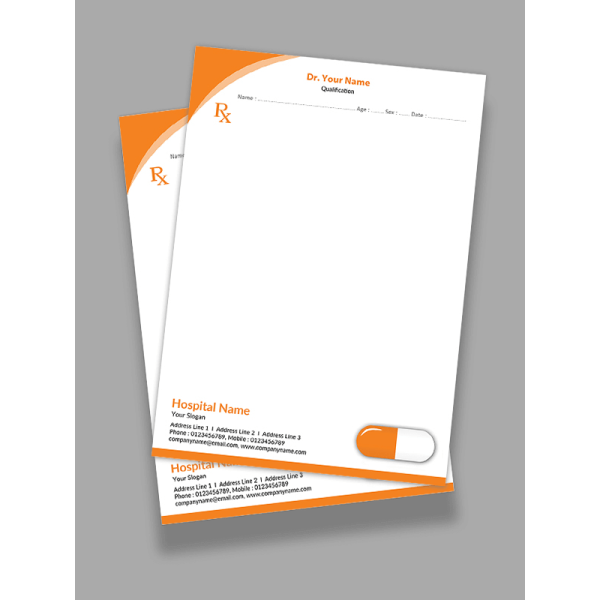 Simple Prescription Pad Design Simple Prescription Pad Design