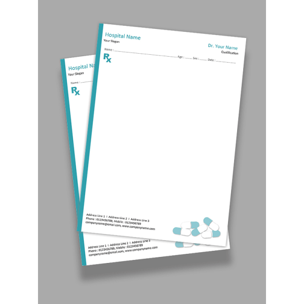Simple Prescription Pad Design Simple Prescription Pad Design