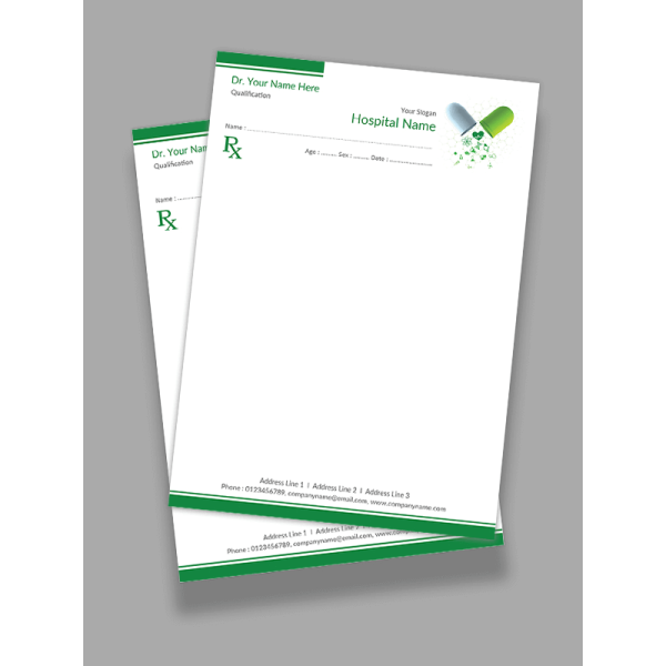Premium Prescription Pad Design Premium Prescription Pad Design