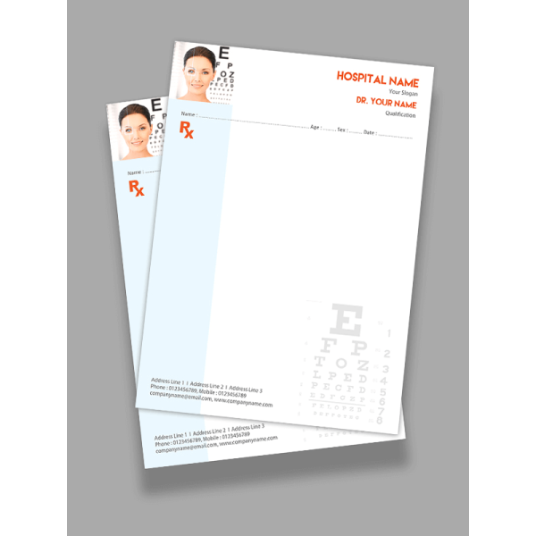 Ophthalmologist Prescription Pad Design Ophthalmologist Prescription Pad Design