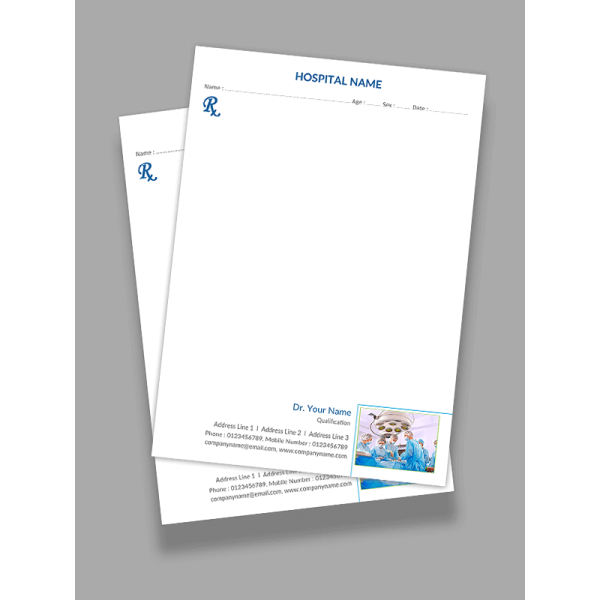 Surgeon Prescription Pad Design Surgeon Prescription Pad Design