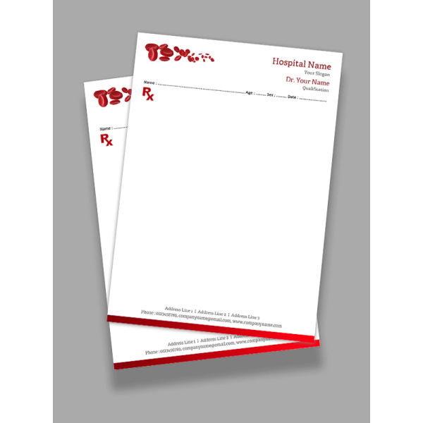 Hematologist Prescription Pad Design Hematologist Prescription Pad Design