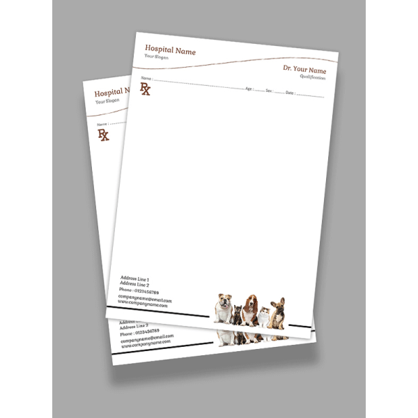 Pet care Prescription Pad Design Pet care Prescription Pad Design