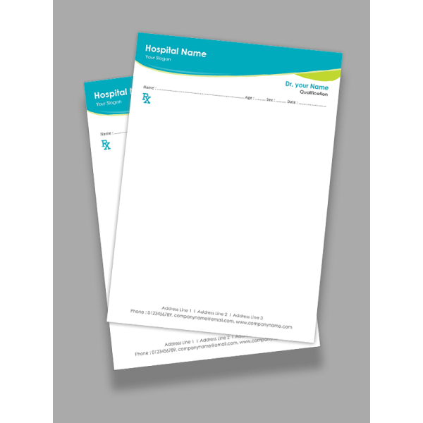 Premium Prescription Pad Design Premium Prescription Pad Design