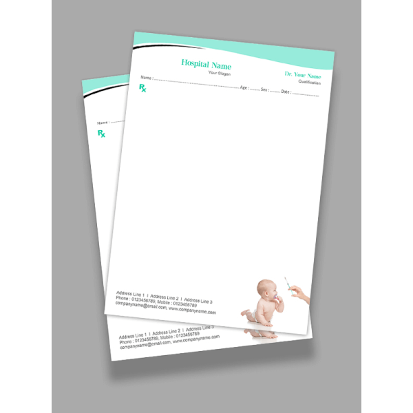 paediatrician Prescription Pad Design paediatrician Prescription Pad Design