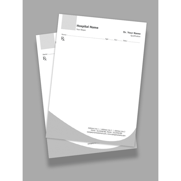 simple Prescription Pad Design simple Prescription Pad Design