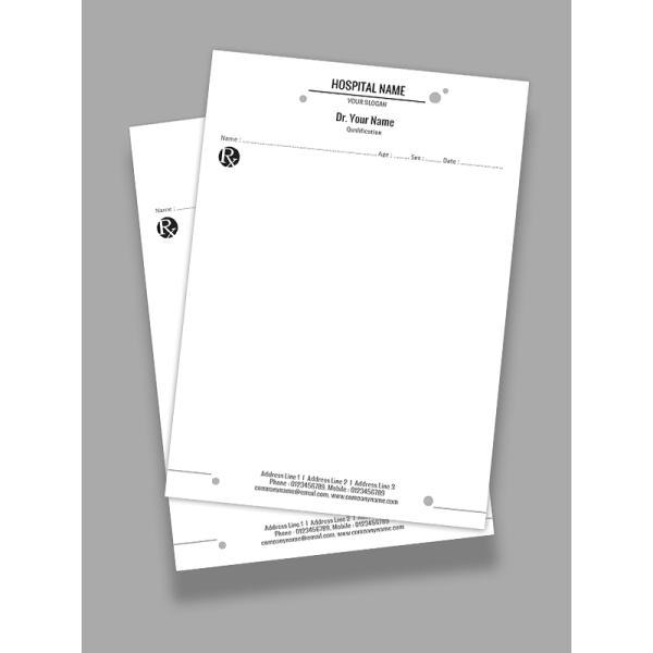Simple Prescription Pad Design Simple Prescription Pad Design