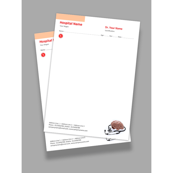 Neurosurgeon Prescription Pad Design Neurosurgeon Prescription Pad Design