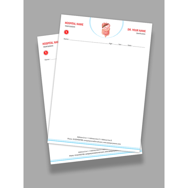 Gastroenterologist Prescription Pad Design Gastroenterologist Prescription Pad Design