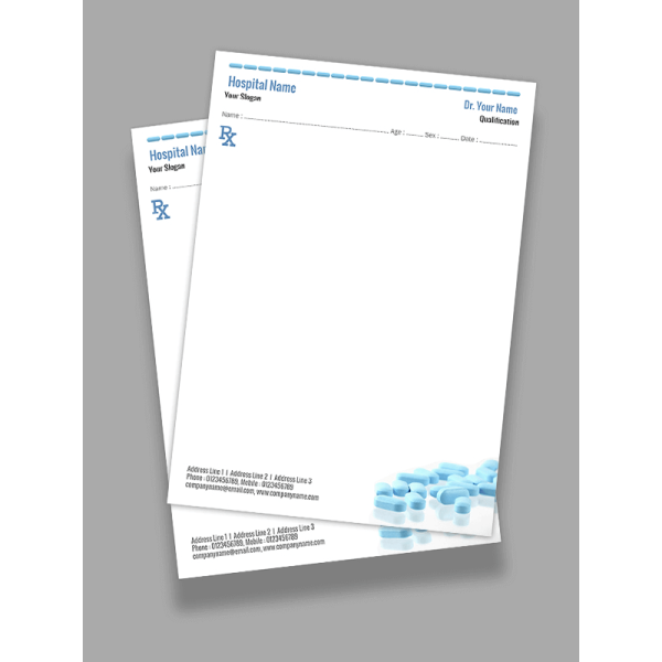 Simple Prescription Pad Design Simple Prescription Pad Design