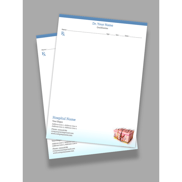 Skin Specialist Prescription Pad Design Skin Specialist Prescription Pad Design