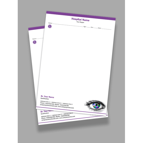 Eye Doctor Prescription Pad Design