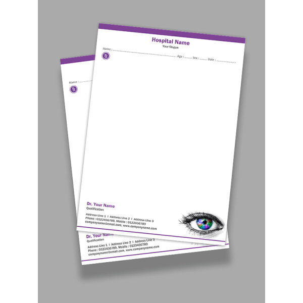 Eye Doctor Prescription Pad Design Eye Doctor Prescription Pad Design